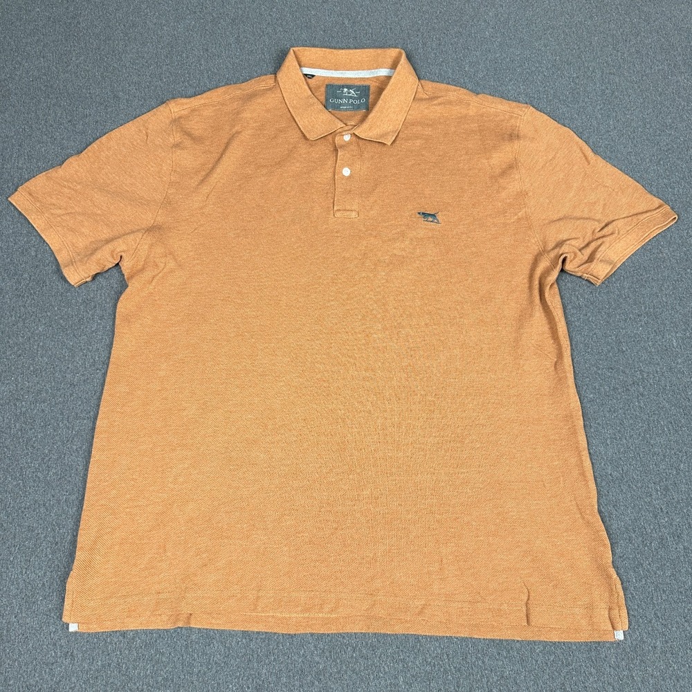 Rodd & Gunn GUNN POLO Mens 3XL Orange Sports Fit Pique Cotton Polo Shirt